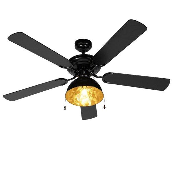 Mennyezeti ventilátor fekete bézs színnel 130 cm húzózsinórral - Mistral
Magna
