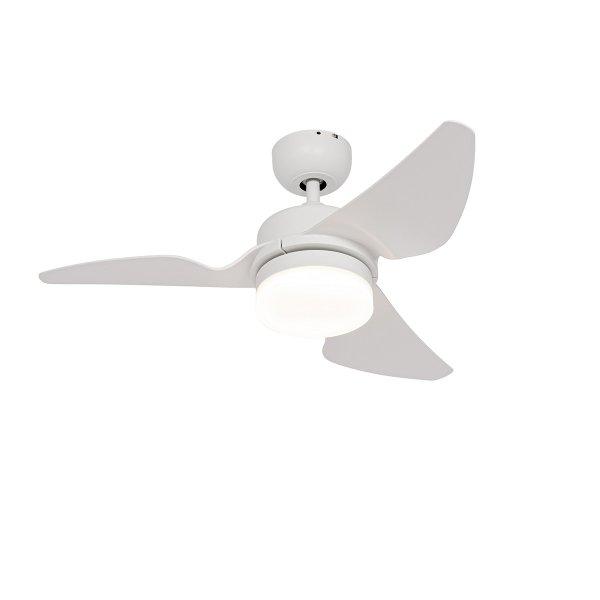 Mennyezeti ventilátor fehér 86,7 cm LED-del, fényerőszabályzóval és
távirányítóval - Yuki