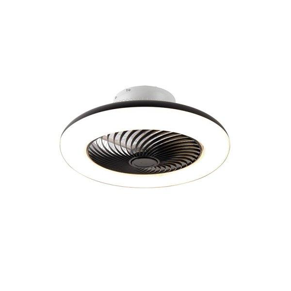 Mennyezeti ventilátor fekete 55,5 cm LED-del, fényerőszabályzóval és
távirányítóval - Clima