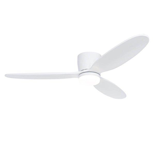 Okos mennyezeti ventilátor fehér 132 cm LED-del, fényerőszabályzóval és
távirányítóval - Sofio