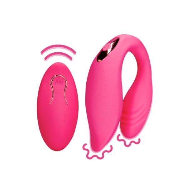 Shots Loveline Couple Toy with Remote Control Wild Strawberry