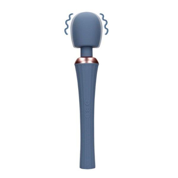 Loveline by Shots Powerful Wand Vibrator with Still Handle - Blue Nova