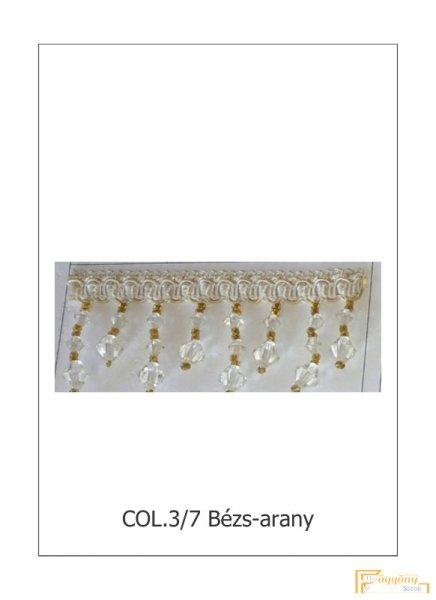 (3 változat 6 szín) Elegáns gyöngyös paszomány - Közepes méret 3095
col3/7 Bézs-arany