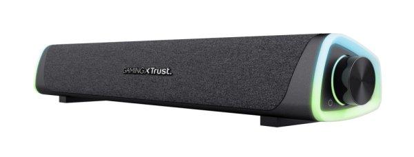 Trust Hangszóró Soundbar - GXT 620 Axon (6W RMS; hangerőszabályzó; 3,5mm
jack; USB tápcsatlakozó; fekete)