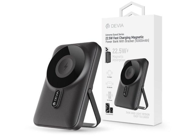 Devia Extreme Speed Magnetic PD 22.5W powerbank/állvány - Lightning/Type-C -
10.000 mAh - szürke