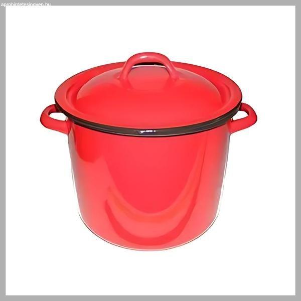 Piros zománcozott fazék fedővel – 6 liter PFA6L