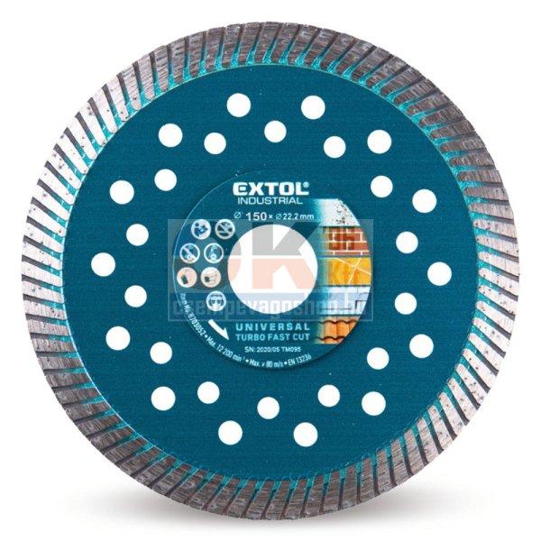 Extol Industrial TURBO gyémánt vágótárcsa 150×22,2mm (e8703053)