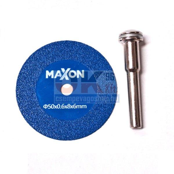 Diatech MAXON MINI gyémánttárcsa 50x0,6×8×6 mm, + tengely (MDS050-A60)