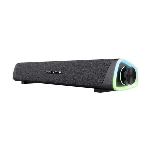 Trust Hangszóró Soundbar - GXT 620 Axon (6W RMS; hangerőszabályzó; 3,5mm
jack; USB tápcsatlakozó; fekete)