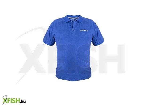 Shimano Wear Galléros Horgász Póló Kék L