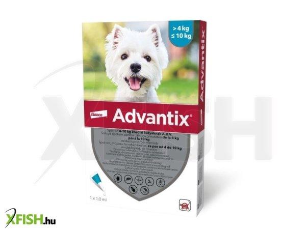 Advantix spot on 4-10 kg közötti kutyáknak AUV 4 x 1 ml