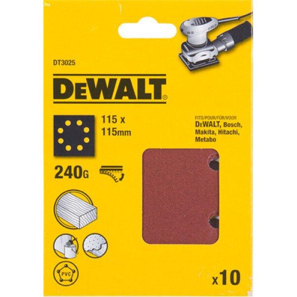 Csiszolólap 115x115 240G szemcsefinomság 5db/csomag