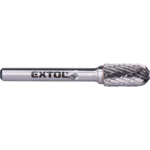 EXTOL INDUSTRIAL keményfém turbómaró (rotormaró), hengeres, kerek orrú,
átmérő 10×20mm/szár 6mm, keresztfogazás