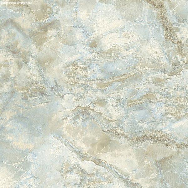 Carrara 4. kék-drapp exkluzív márvány mintás tapéta 86748