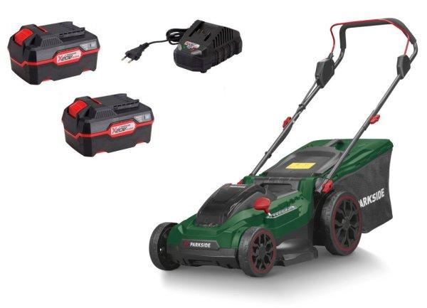 ParkSide PRMA 40-Li C1 BASIC X20V 2 x 20V 4Ah Li-ion dupla akkus, 40 cm vezeték
nélküli, fűgyűjtős, 40V akkumulátoros fűnyíró, töltővel