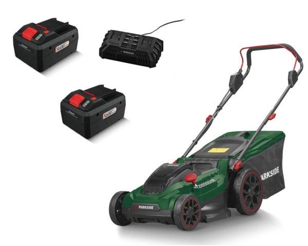 ParkSide PRMA 40-Li C1 D-SMART-8 X20V 2 x PAPS 208 A1 20V 8Ah Bluetooth Smart
Li-ion dupla akkus, 40 cm vezeték nélküli, fűgyűjtős, 40V akkumulátoros
fűnyíró dupla akkutöltővel