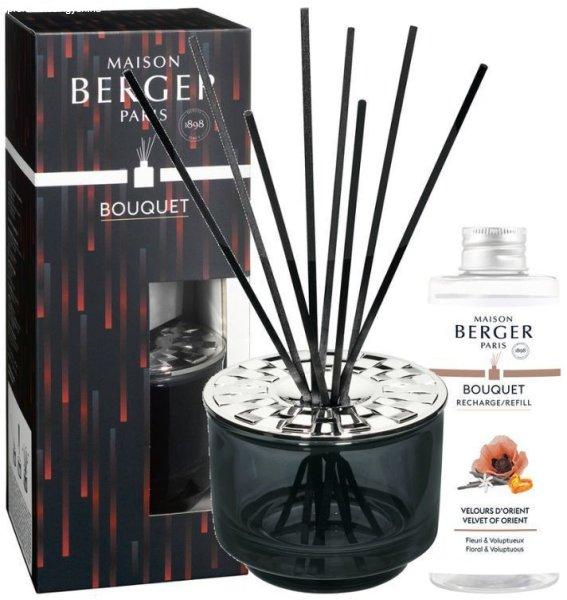 Maison Berger Paris Ajándék szett aroma diffúzor Variation fekete +
utántöltő Keleti bársony 200 ml
