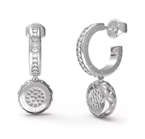 Guess Stílusos acél fülbevaló medálokkal Stylish Guess JUBE04596JWRHT/U