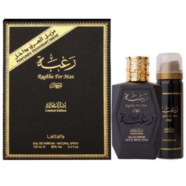 Lattafa Raghba For Men EDP 100 ml + dezodor spray 50 ml