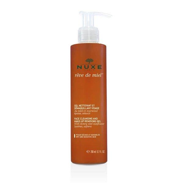 Nuxe Kíméletes tisztító és sminklemosó gél Reve de Miel (Facial Cleansing
and Make-Up Removing Gel) 200 ml