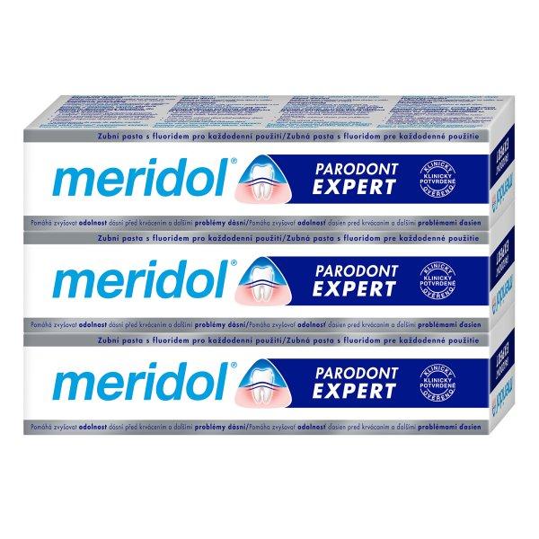 Meridol Fogkrém vérző íny és parodontitis ellen Paradont Expert tripack 3 x
75 ml