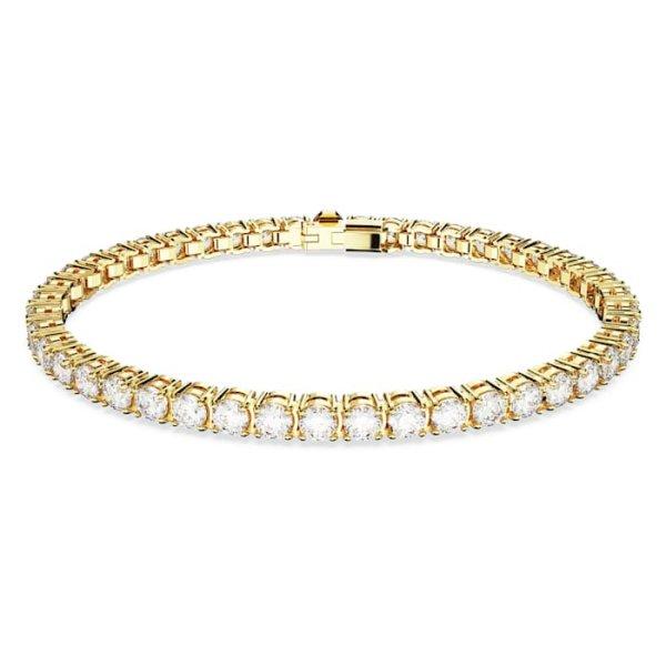 Swarovski Időtlen aranyozott karkötő cirkónium kövekkel Matrix Tennis
5657662 16,5 cm