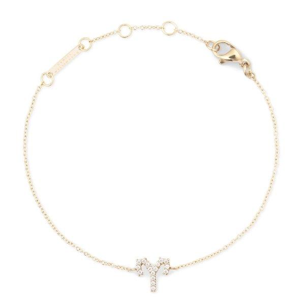 Daniel Wellington Aranyozott lánc karkötő Kos Crystal Zodiac DW00400907