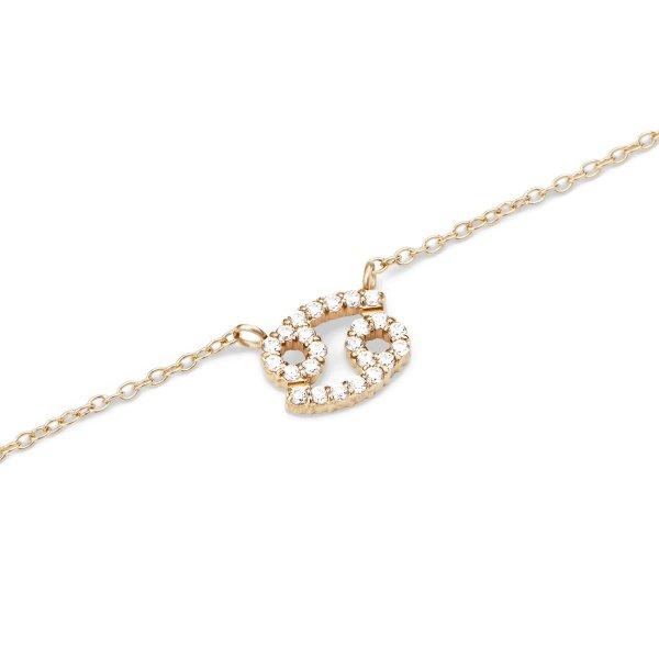 Daniel Wellington Stílusos aranyozott nyaklánc Rák Crystal Zodiac DW00400922