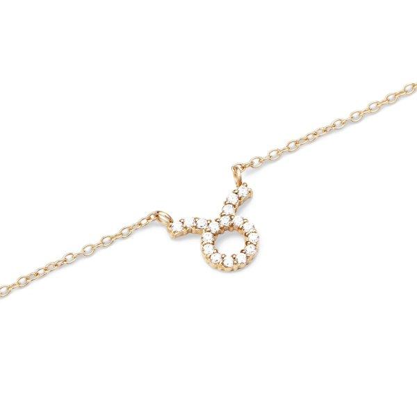 Daniel Wellington Gyengéd aranyozott nyaklánc Bika Crystal Zodiac DW00400920