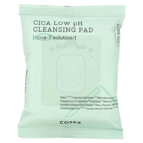 COSRX Tisztító kendők Pure Fit Cica Low Ph (Cleansing Pad) 100 ks