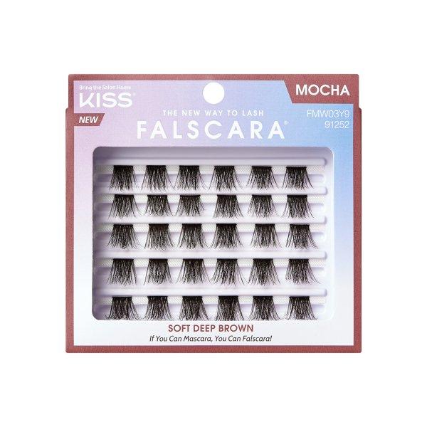 KISS Műszempillák Falscara Multi Wisps (Mocha) 24 db