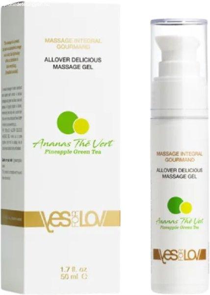 YESforLOV Masszázs gél Pineapple Green Tea (Allover Delicious Massage Gel) 50
ml