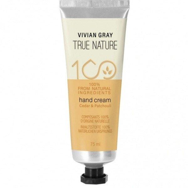 Vivian Gray Kézkrém True Nature Cedar & Patchouli (Hand Cream) 75 ml