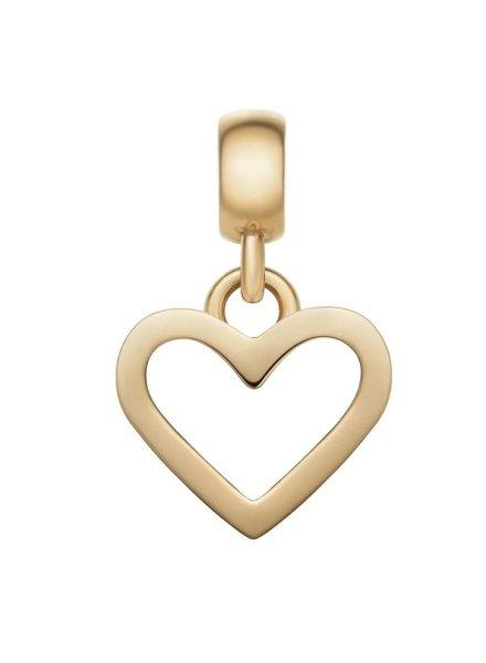 Daniel Wellington Aranyozott acél szív medál Charms DW00400433