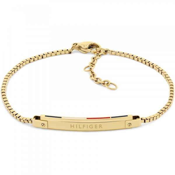 Tommy Hilfiger Bájos aranyozott karkötő Linear 2780953