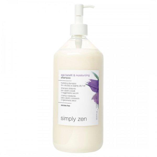 Simply Zen Hidratáló sampon Age Benefit & Moisturizing (Shampoo) 1000 ml