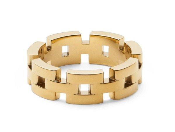 Daniel Wellington Stílusos aranyozott gyűrű 3-Link DW0040099 58 mm