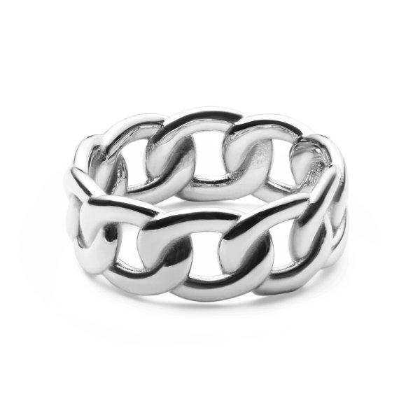 Daniel Wellington Elegáns acél gyűrű Chunky Chain DW0040084 52 mm