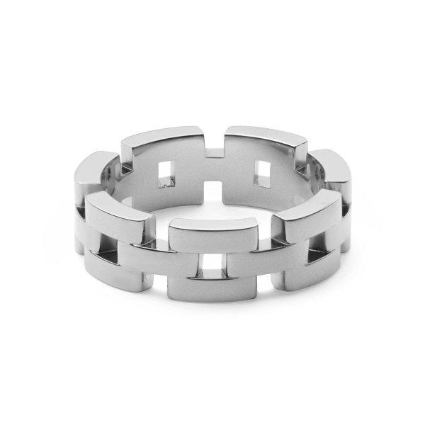 Daniel Wellington Bájos acél gyűrű 3-Link DW0040102 60 mm