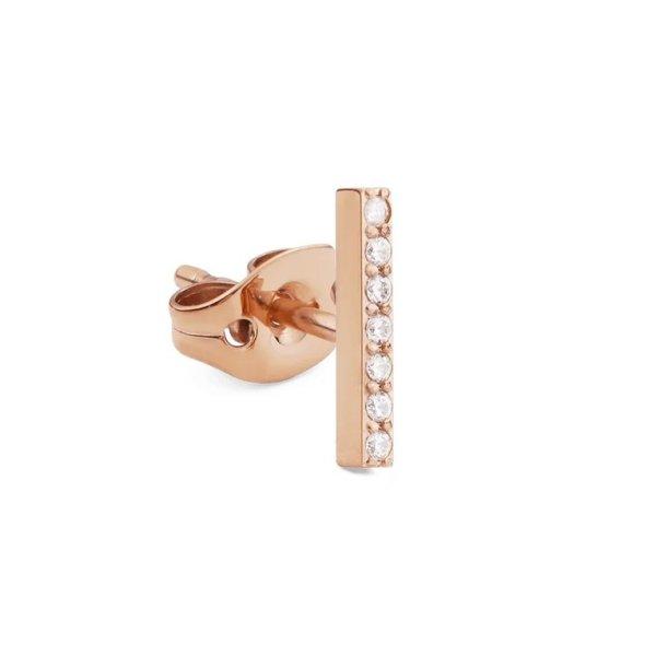 Daniel Wellington Bronz single fülbevaló Rúd kristályokkal DW00400860 - 1 db