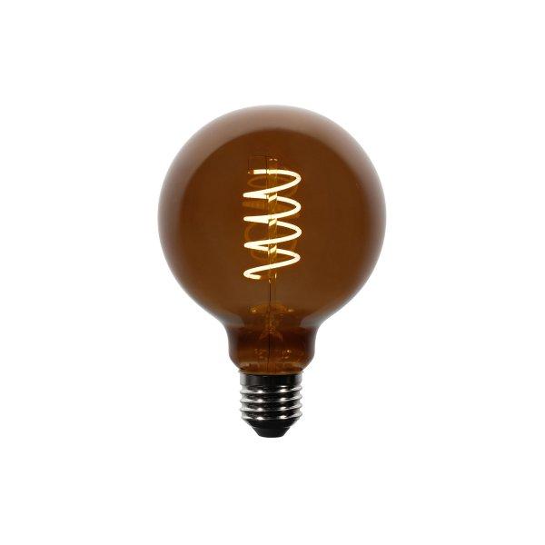 5 darabos E27 dimmelhető LED izzókészlet G95 barna 4W 120 lm 1800K