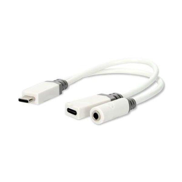 Nedis CCBW64922WT01 USB-C (USB C) dugó - USB-C aljzat, 3,5 mm sztereo jack
aljzat, 60W, DAC