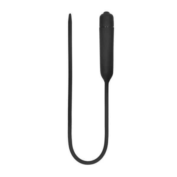 Ouch! Silicone Vibrating Bullet Plug Extra Long Urethral Sounding