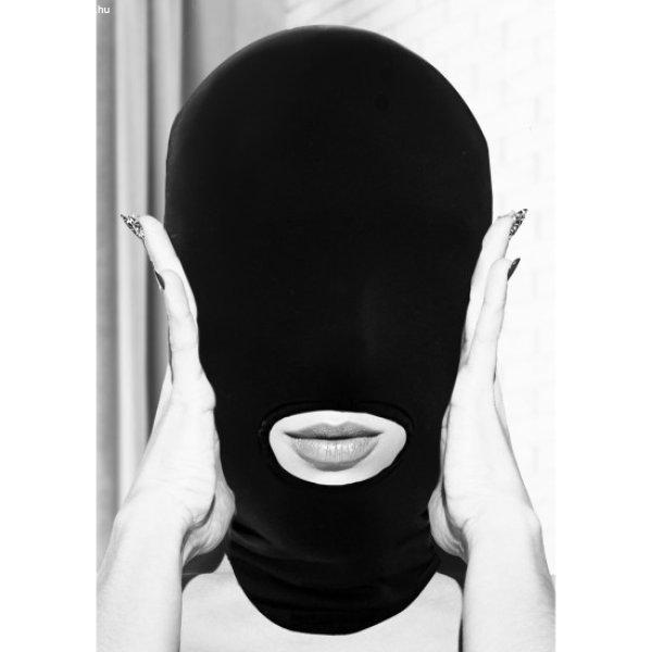 Shots Ouch! Black & White Submission Mask with Open Mouth
