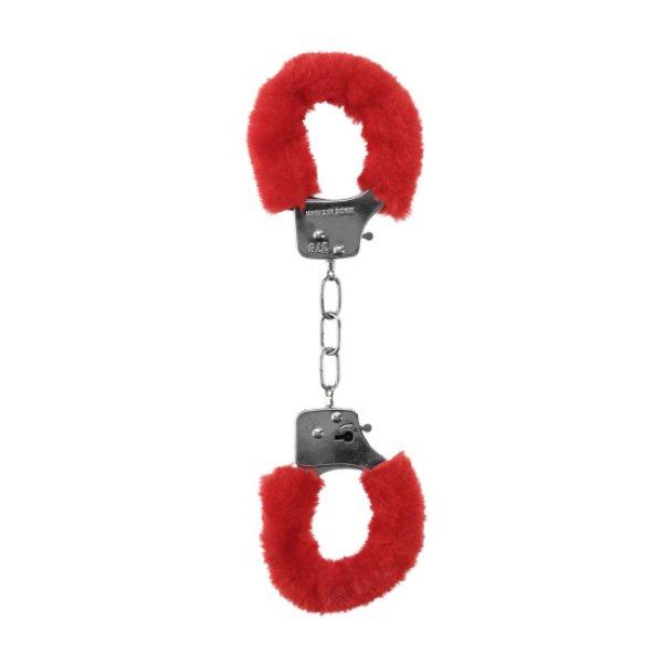OUCH! Pleasure Handcuffs Furry red