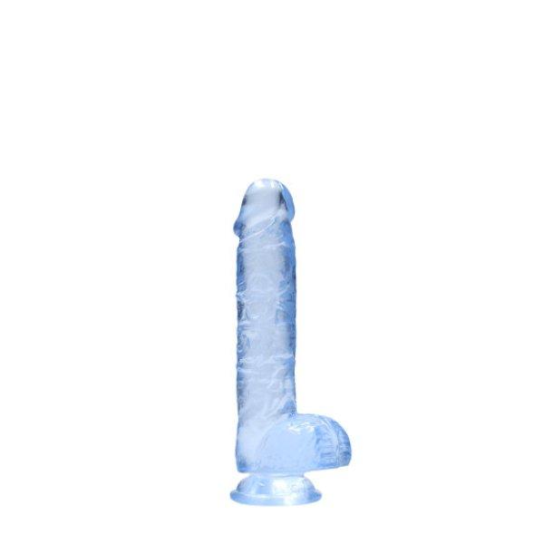 RealRock Crystal Clear Realistic Dildo with Balls - 6/15 cm