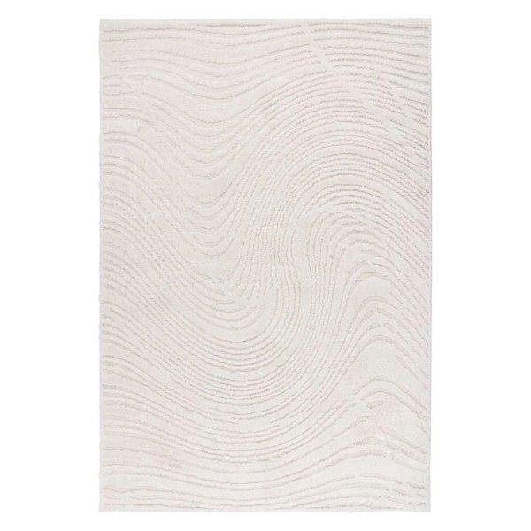 Szőnyeg, íves vonalakkal mintázott, törtfehér, poliészter, 200x290 cm -
MYRALIS - Butopêa