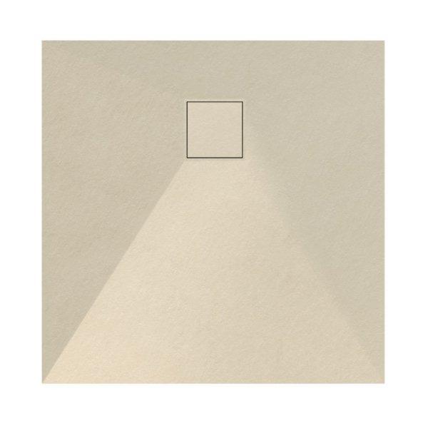 Welland kőhatású zuhanytálca szifonnal 80 x 80 cm - bézs (GT-8080SS)