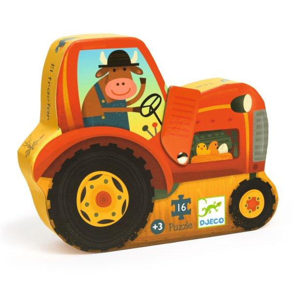 Traktor - Formadobozos puzzle 16 db-os - The tractor - DJ07275