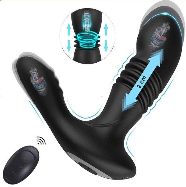 Thrusty Max – vibráló prosztata ingerlő 12 cm hosszú